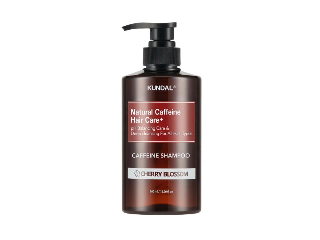 KUNDAL Natural Caffeine Hair Care+ Shampoo 500ml - Cherry Blossom (1)